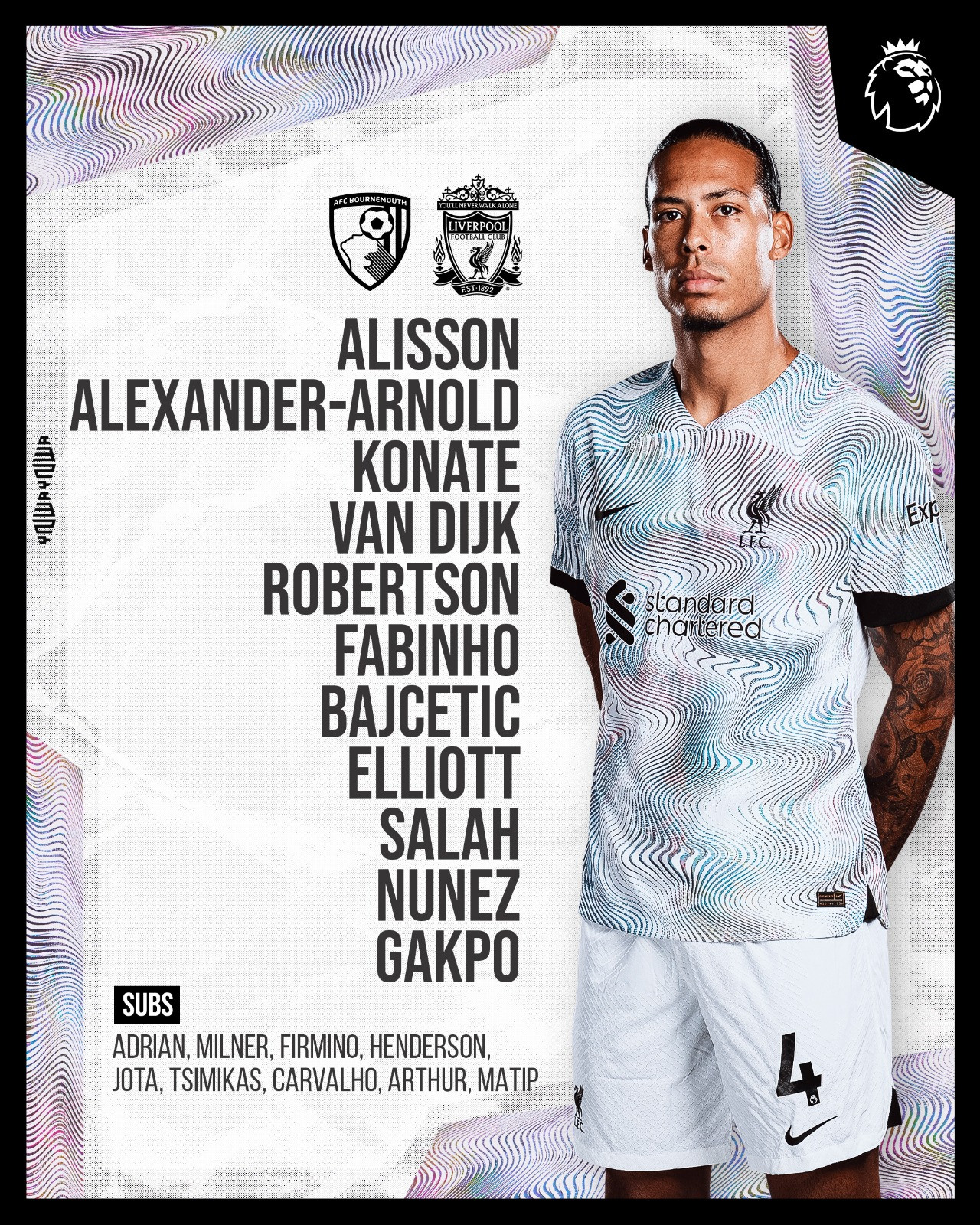 Salah đá hỏng 11m, Liverpool thua sốc Bournemouth ngay sau đại thắng MU ảnh 2 Salah đá hỏng 11m, Liverpool thua sốc Bournemouth ngay sau đại thắng MU ảnh 2