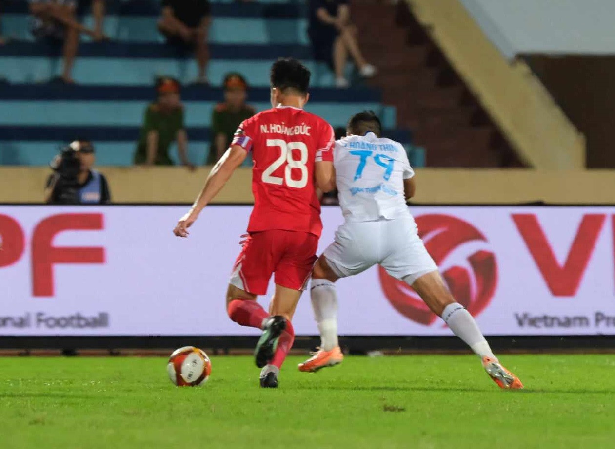 Viettel phụ thuộc khá nhiều vào Hoàng Đức. Ảnh: Mạnh Thắng