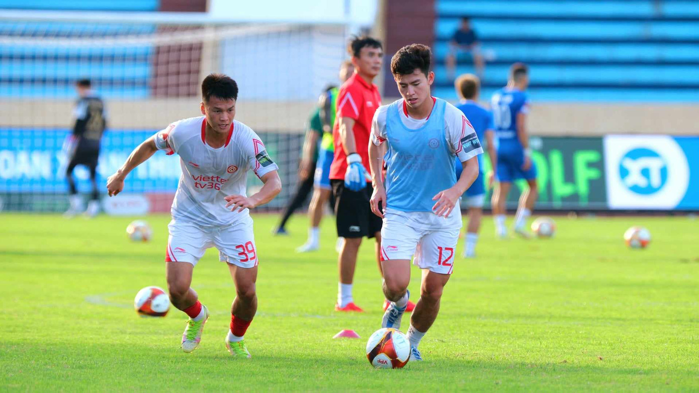 Các cầu thủ Viettel đang có phong độ cao. Ảnh: Mạnh Thắng