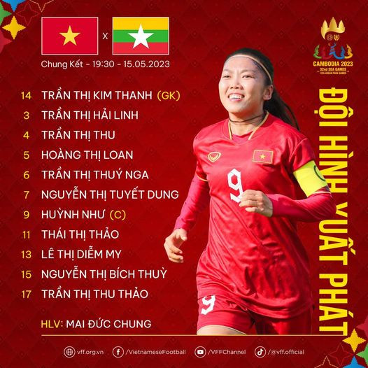 Đánh bại Myanmar, đội tuyển nữ Việt Nam lần thứ 8 giành HCV SEA Games ảnh 5 Đánh bại Myanmar, đội tuyển nữ Việt Nam lần thứ 8 giành HCV SEA Games ảnh 5