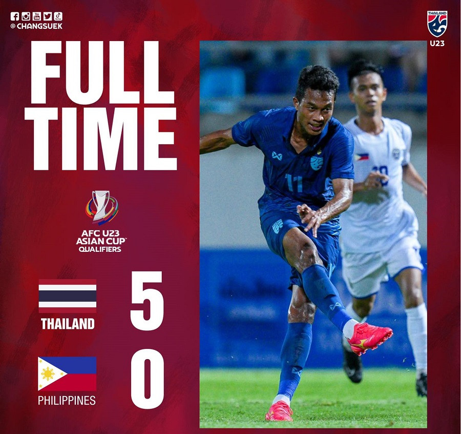 Đè bẹp U23 Philippines, U23 Thái Lan chiếm ngôi đầu bảng H ảnh 10 Đè bẹp U23 Philippines, U23 Thái Lan chiếm ngôi đầu bảng H ảnh 10