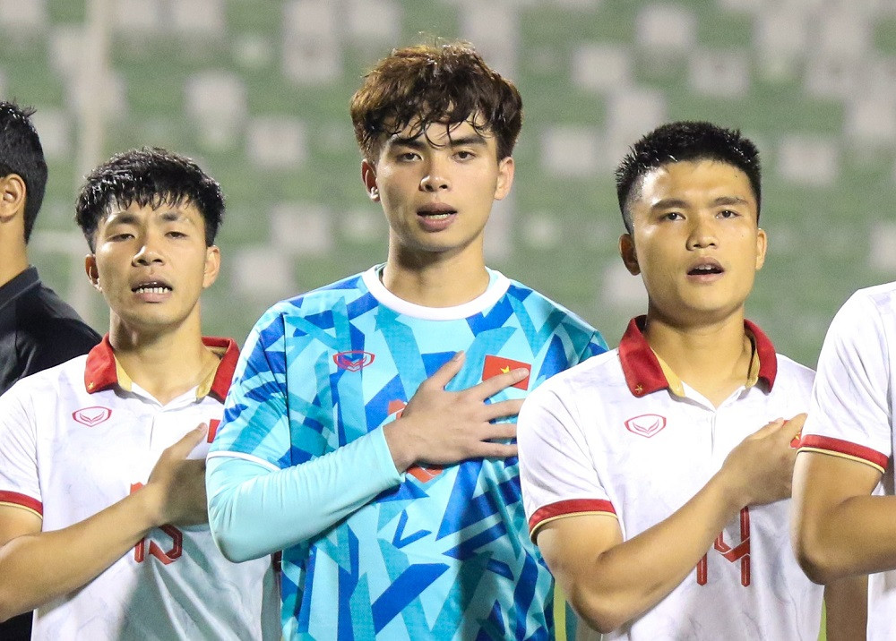 U23 Việt Nam hướng đến chiến thắng trước U23 Kyrgyzstan. Ảnh: VFF