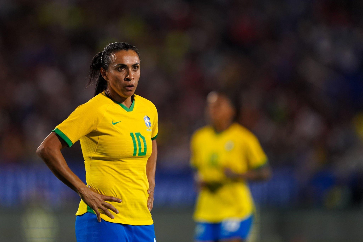 Marta sẽ bước vào kỳ World Cup cuối cùng với tuyển nữ Brazil. Ảnh: Getty