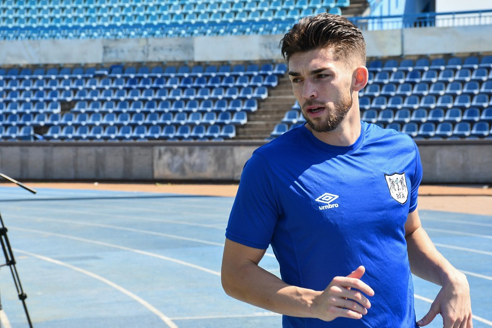 Brandon Wilson tập luyện cùng tuyển Botswana Brandon Wilson tập luyện cùng tuyển Botswana