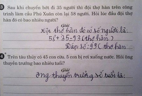 Những đề toán gây tranh cãi trên mạng năm 2014