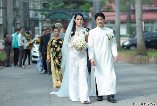 Đám cưới của Dustin Nguyễn và Bebe Phạm - Ảnh: Thái Nhàn/Vnexpress