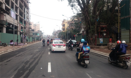 Các phương tiện lưu thông thông thoáng trên đường Trần Phú - Kim Mã