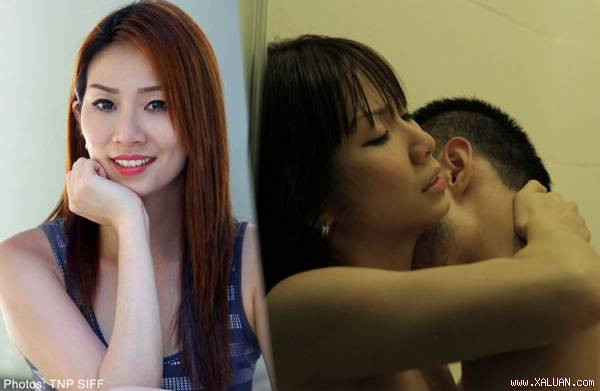  Angeline và bạn diễn trong một cảnh ái ân nhạy cảm.