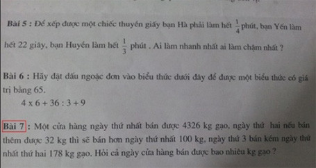 Những đề toán gây tranh cãi kịch liệt năm 2014 ảnh 2 Những đề toán gây tranh cãi kịch liệt năm 2014 ảnh 2