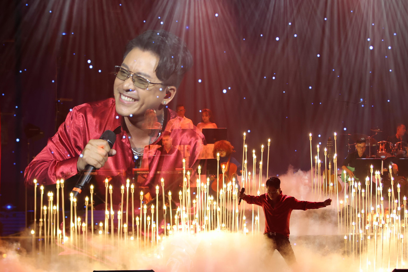 Tuấn Hưng tự nhận giọng hát trung bình khá nhưng hát từ trái tim. Ảnh: QUỐC KHÁNH.