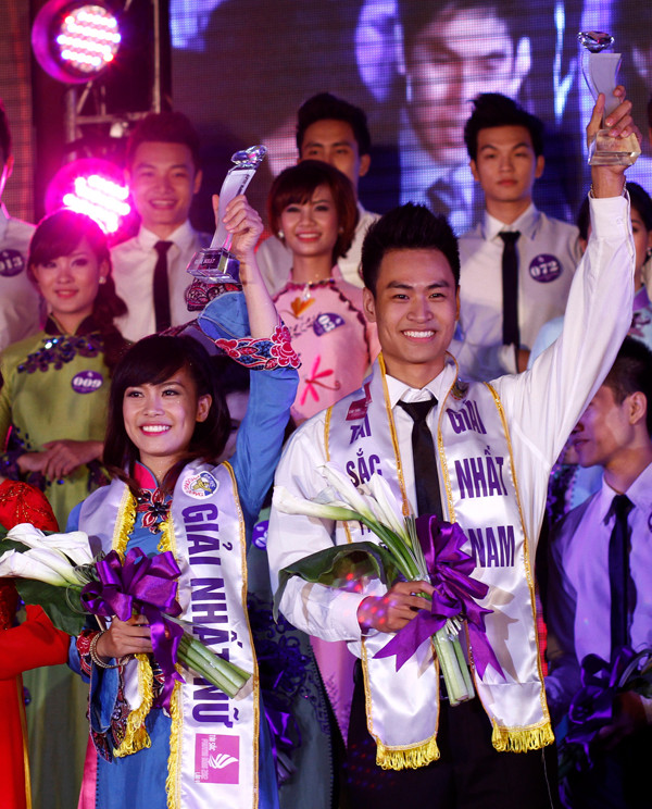 Thể hiện tốt ở các phần thi, nhất là phần thi ứng xử, Hoàng Minh Trí – Nguyễn Thị Dung xứng đáng giành giải nhất