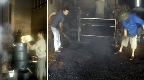 Các quy trình “phù phép” đậu nành, bắp rang thành cà phê tại cơ sở Thiên Tính 