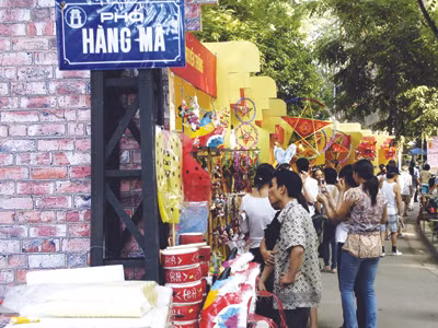 Phố Hàng Mã tại công viên Bách Thảo 