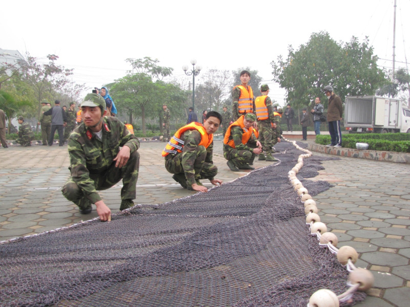 Tập phối hợp kéo lưới. Tập phối hợp kéo lưới