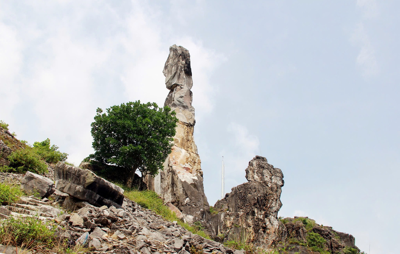 Giải pháp gia cố dọc theo phương đứng của di tích.