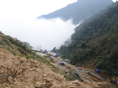 Hiện trường vụ sạt lở sau gần nửa năm trở lại