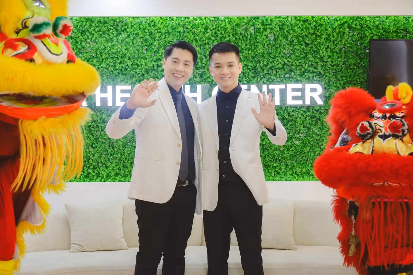 CEO Trương Ngọc Huy - CEO Lê Minh Quốc khai trương Derma Health Clinic
