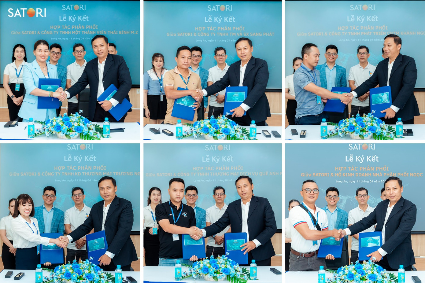 Các Nhà phân phối và đại lý thực hiện ký kết cùng SATORI, đánh dấu sự hợp tác cùng phát triển