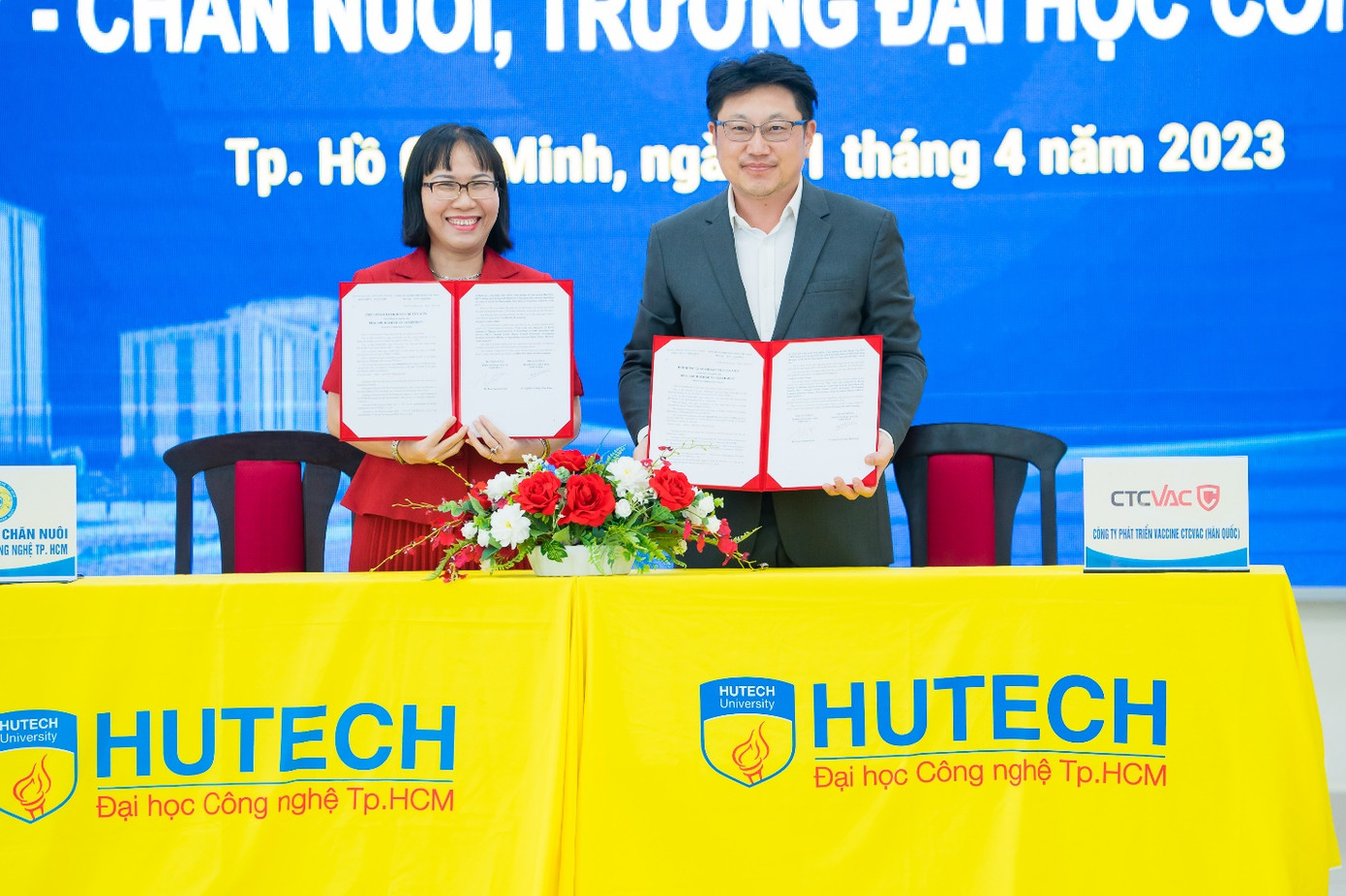 Khoa Thú y - Chăn nuôi ký kết cùng Công ty TNHH Phát Triển Vaccine CTCVAC (Hàn Quốc)