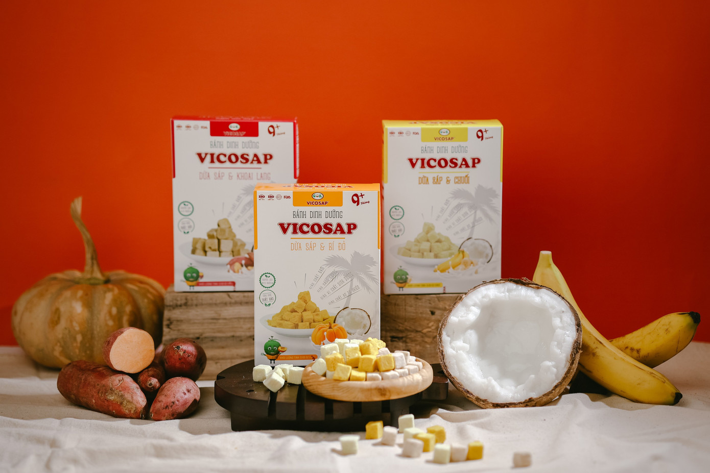 Bánh dinh dưỡng dừa sáp Vicosap