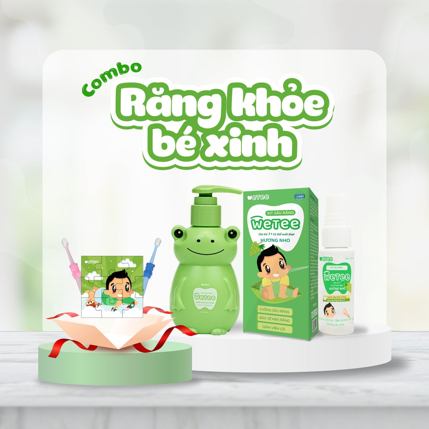 Combo Wetee - Chăm sóc răng miệng bé