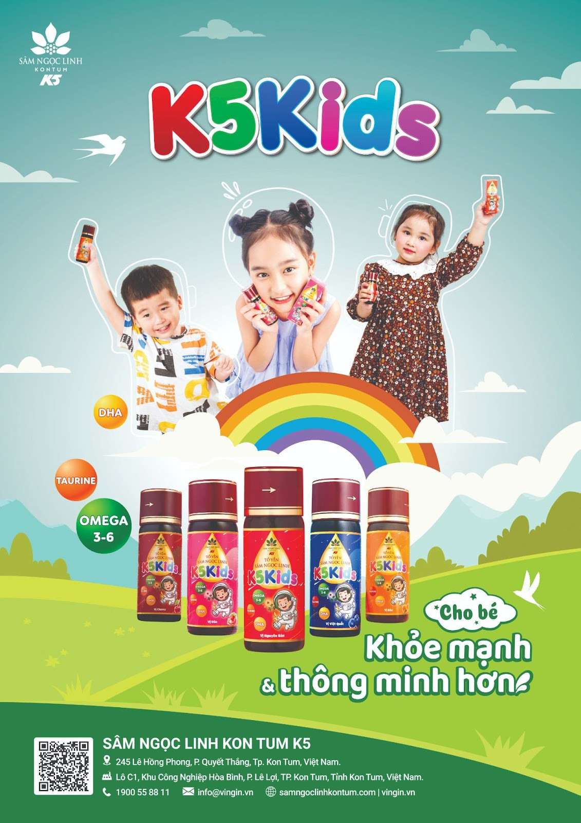 Tổ yến Sâm Ngọc Linh K5 Kids giúp mẹ chăm bé nhàn tênh.