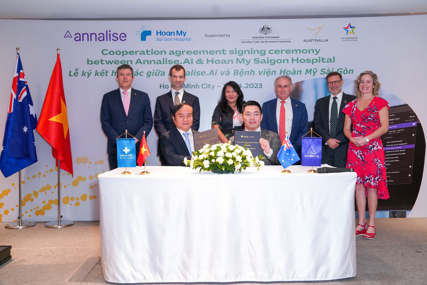 Bệnh viện Hoàn Mỹ Sài Gòn cùng Công ty Annalise.ai ký kết hợp tác về nghiên cứu và ứng dụng AI trong chẩn đoán hình ảnh