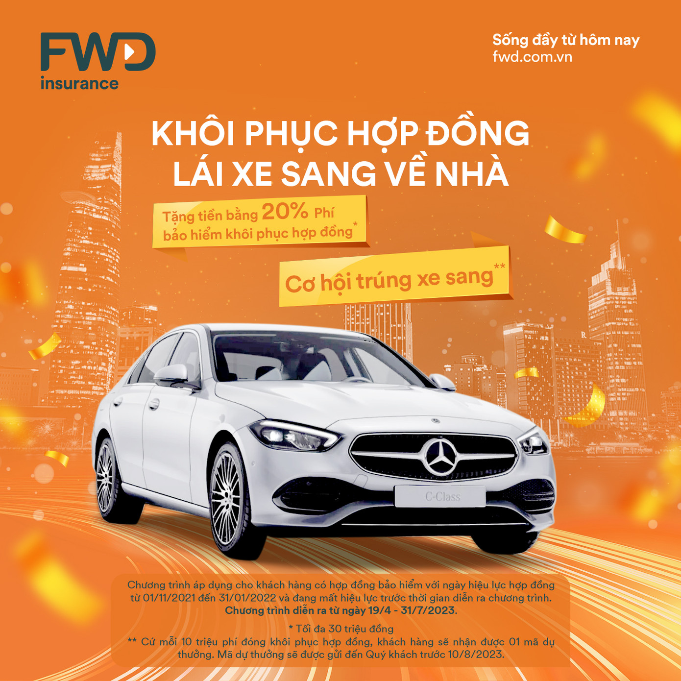 Chương trình “Khôi phục hợp đồng - Lái xe sang về nhà” là một trong những nỗ lực của FWD trong hành trình bảo vệ khách hàng.