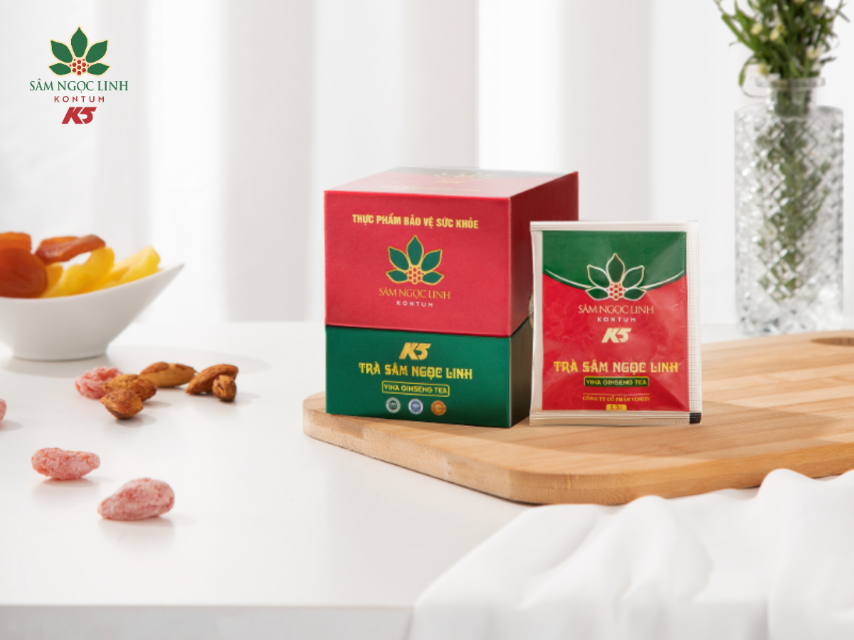 K5 Trà Sâm Ngọc Linh là món quà sức khỏe ý nghĩa dành tặng người thân