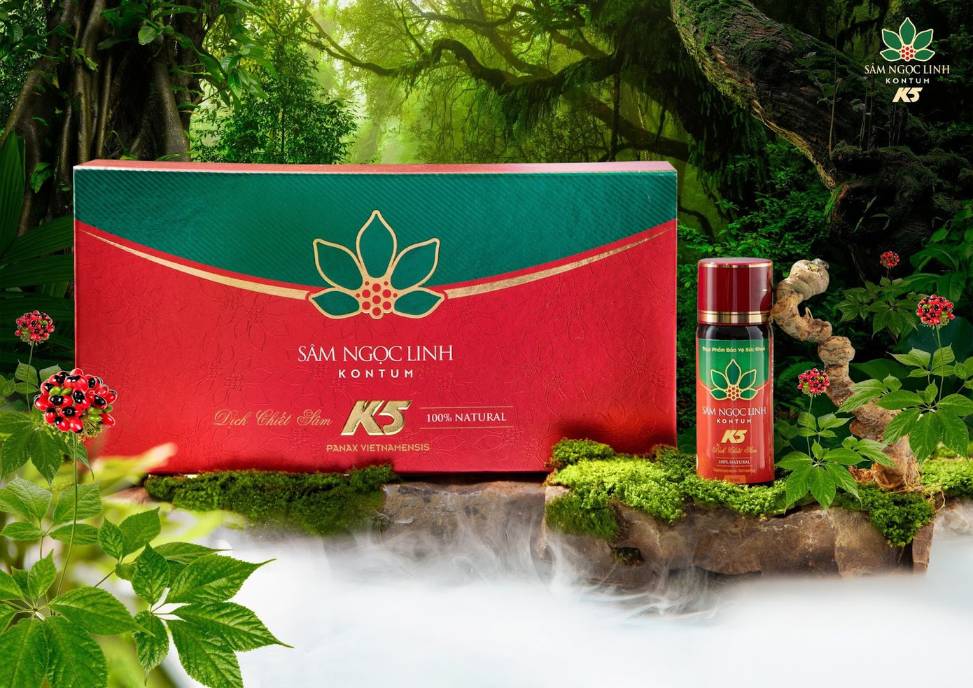 K5 Dịch chiết Sâm Ngọc Linh là sản phẩm được nhiều khách hàng tin dùng để bảo vệ sức khỏe.