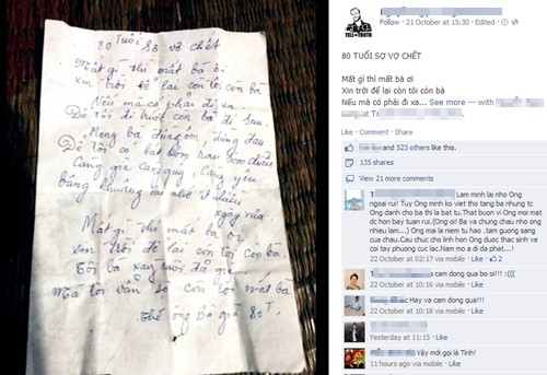 Bài thơ được nhiều blogger đăng lại với lời nhắn nhủ hãy chia sẻ để lan tỏa yêu thương