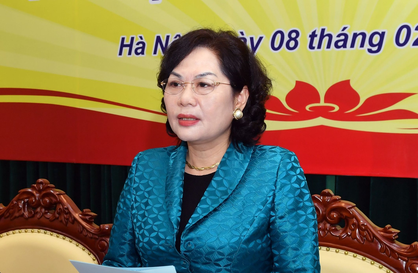 Thống đốc Ngân hàng Nhà nước Nguyễn Thị Hồng.