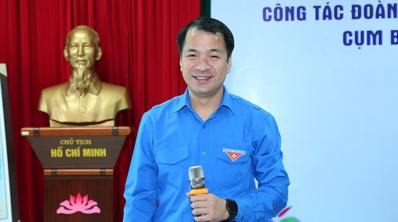 Anh Ngô Văn Cương - Bí thư Ban chấp hành Trung ương Đoàn, Chủ nhiệm Uỷ ban kiểm tra Trung ương Đoàn phát biểu kết luận hội nghị.