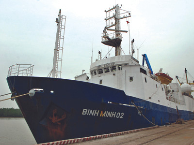 Tàu Bình Minh 02 Ảnh: Xuân Ba. Tàu Bình Minh 02 Ảnh: Xuân Ba