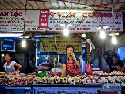 Thực phẩm là một trong những nhân tố chính gây tăng giá trong tháng một. Ảnh: Bloomberg