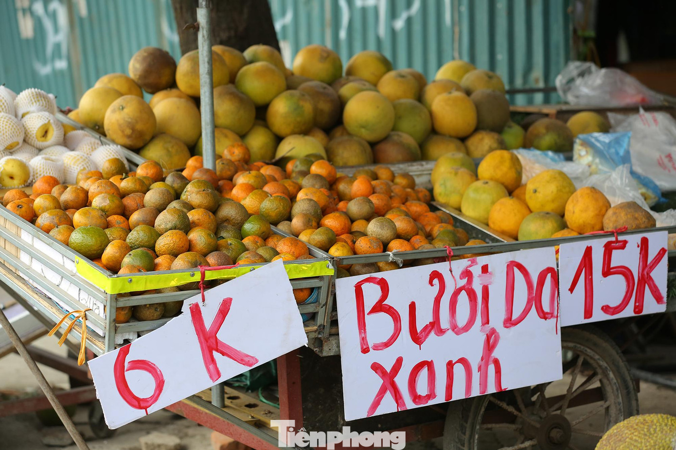 Giá các loại hoa quả đều rẻ hơn khá nhiều so với chợ truyền thống.