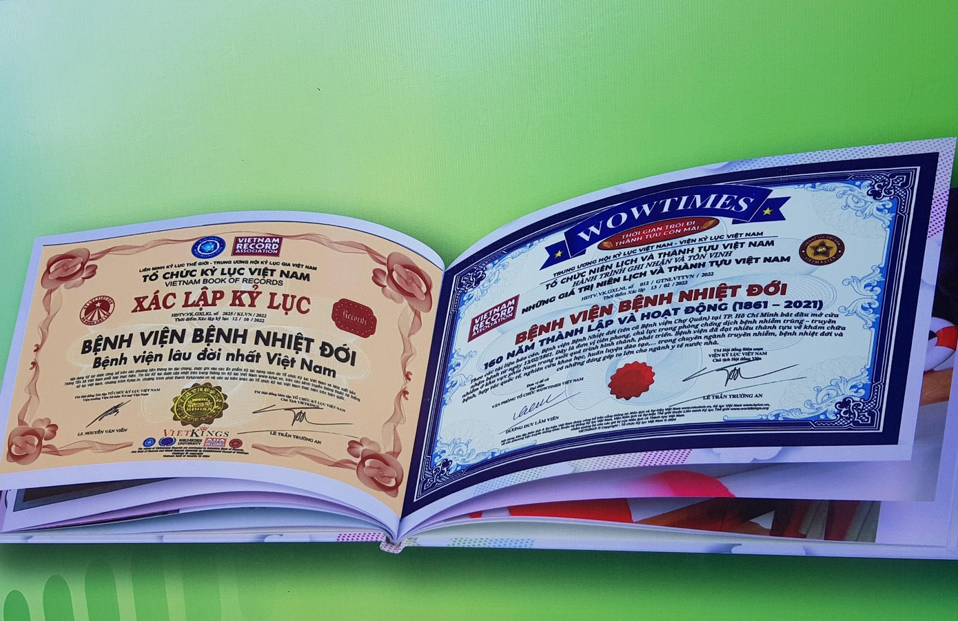 Bệnh viện Bệnh Nhiệt Đới được xác lập kỷ lục là bệnh viện lâu đời nhất Việt Nam