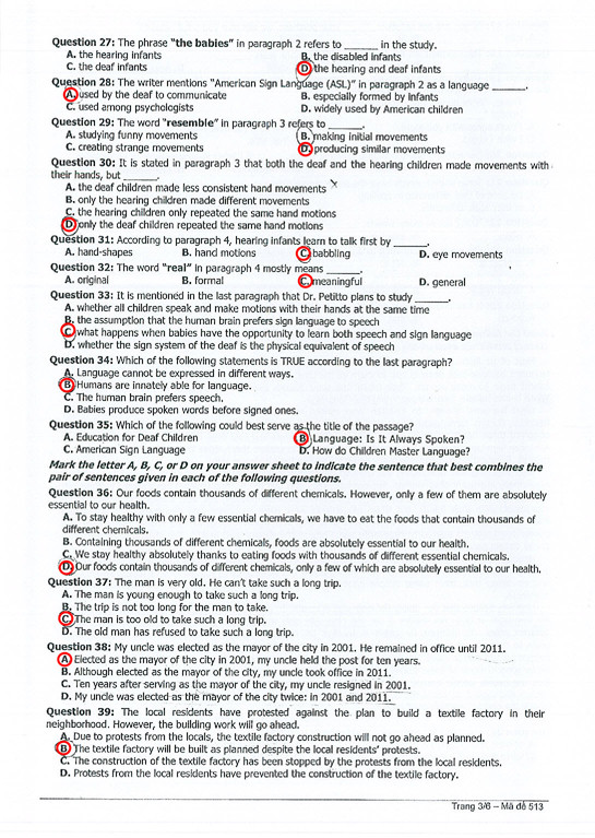 Bài giải đề thi 5 môn cao đẳng ngày 15/7 ảnh 8