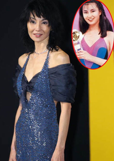 Trương Mạn Ngọc bầu bĩnh, tươi tắn ngày thiếu nữ (ảnh nhỏ). Lúc đó, cô mới gia nhập showbiz trong vai trò người mẫu nghiệp dư