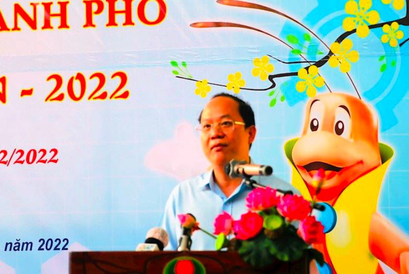 Phó Bí thư Thành uỷ TPHCM Nguyễn Hồ Hải phát biểu tại chương trình Phó Bí thư Thành uỷ TPHCM Nguyễn Hồ Hải phát biểu tại chương trình