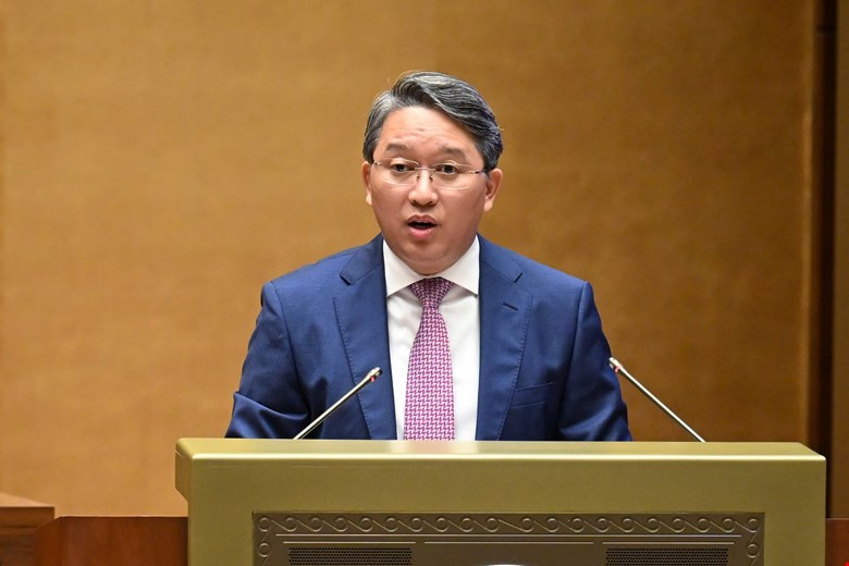 Bộ trưởng Tư pháp Nguyễn Hải Ninh. Ảnh: QH Bộ trưởng Tư pháp Nguyễn Hải Ninh. Ảnh: QH