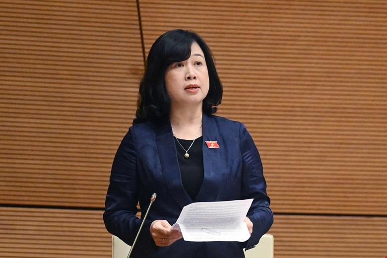 Bộ trưởng Bộ Y tế Đào Hồng Lan. Ảnh: QH