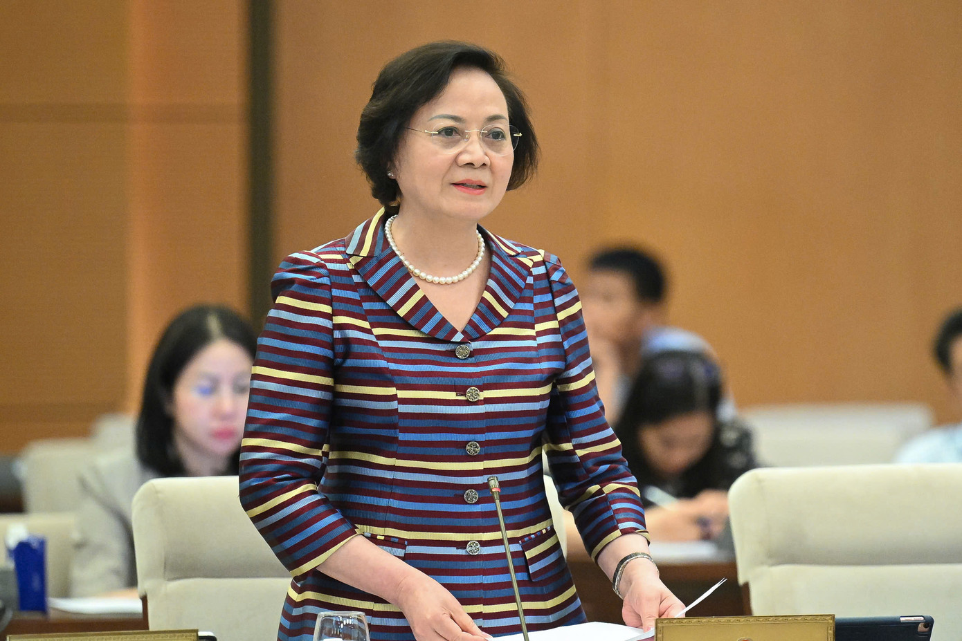 Bộ trưởng Nội vụ Phạm Thị Thanh Trà. Ảnh: QH Bộ trưởng Nội vụ Phạm Thị Thanh Trà. Ảnh: QH