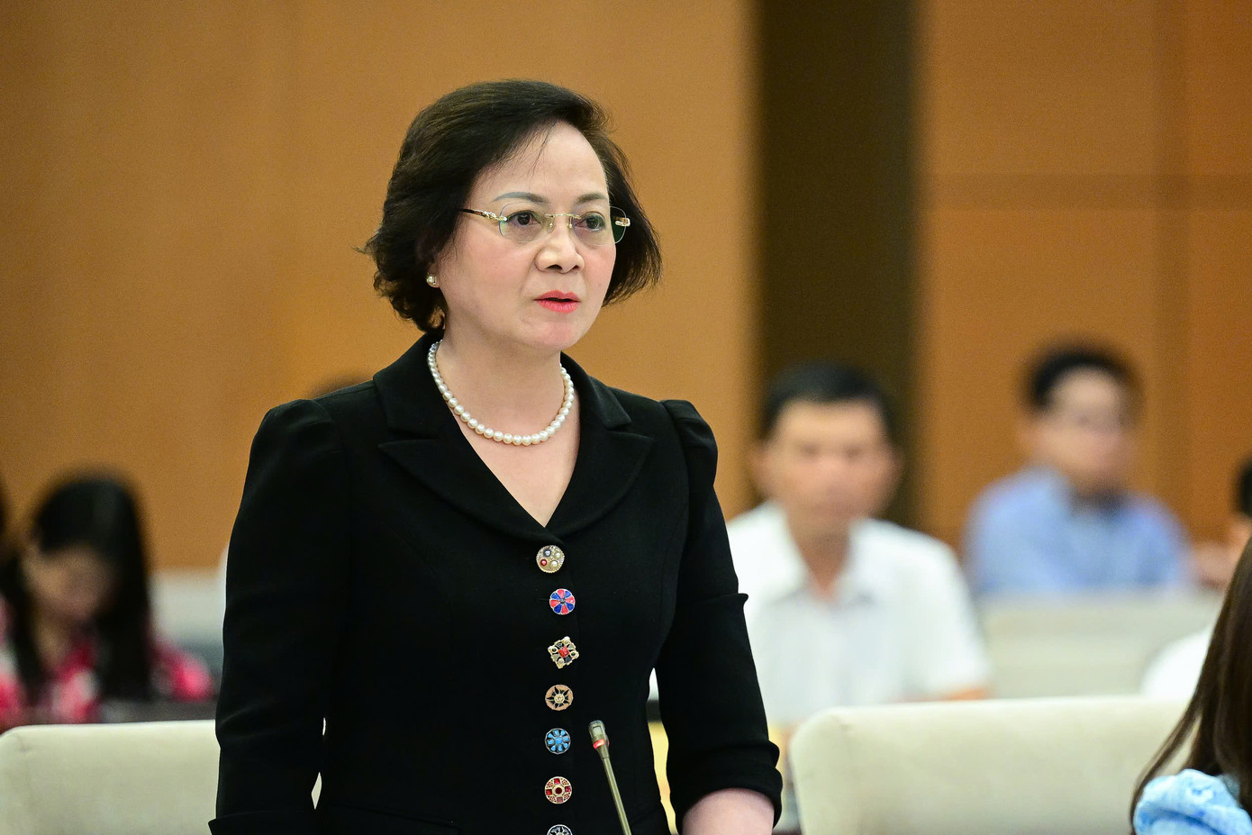 Bộ trưởng Bộ Nội vụ Phạm Thị Thanh Trà. Ảnh: QH