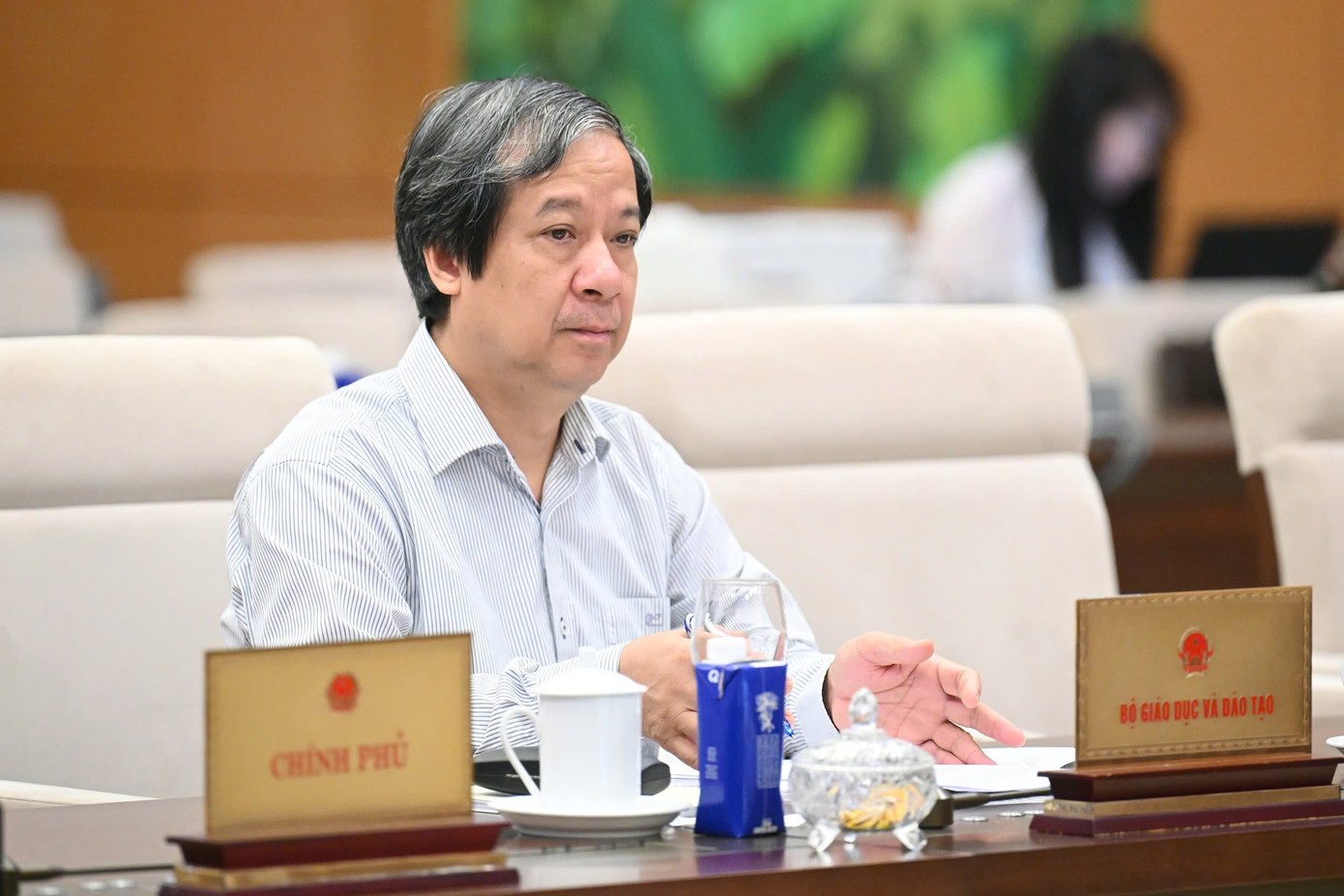 Bộ trưởng Giáo dục và Đào tạo Nguyễn Kim Sơn. Ảnh: QH