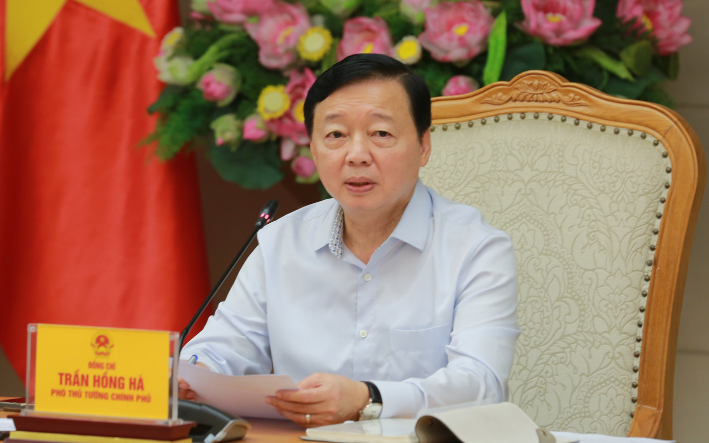 Phó Thủ tướng Trần Hồng Hà chủ trì cuộc họp. Ảnh: VGP Phó Thủ tướng Trần Hồng Hà chủ trì cuộc họp. Ảnh: VGP