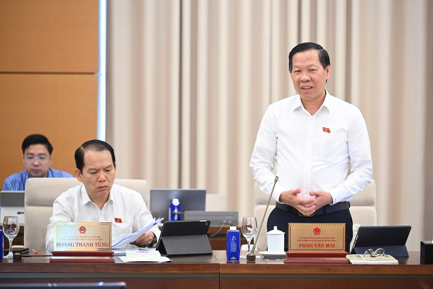 Chủ nhiệm Ủy ban Kinh tế và Tài chính Phan Văn Mãi. Ảnh: QH.