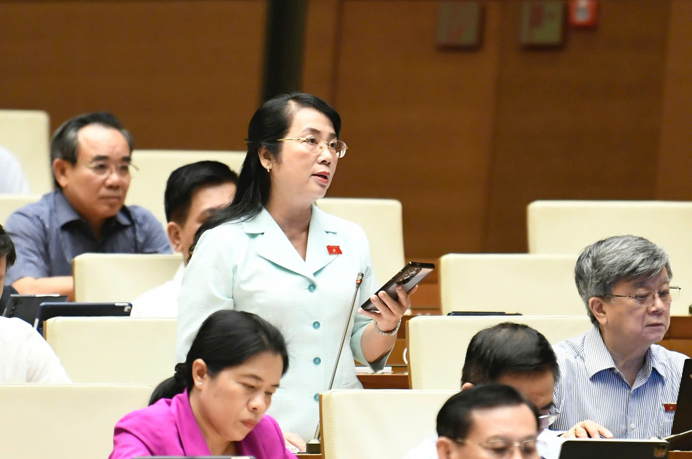 Đại biểu Trần Kim Yến (TP HCM). Ảnh: Như Ý Đại biểu Trần Kim Yến (TP HCM). Ảnh: Như Ý