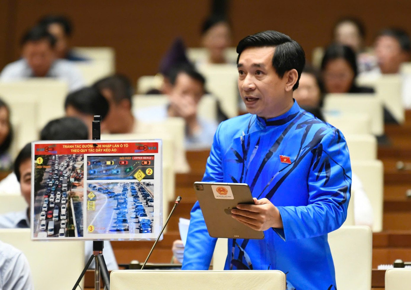 Đại biểu Nguyễn Văn Cảnh (Bình Định). Ảnh: Như Ý