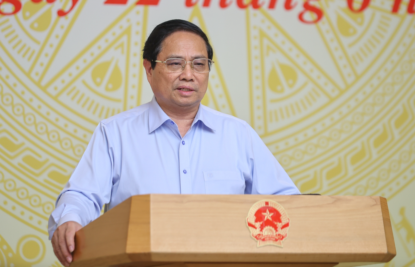 Thủ tướng Phạm Minh Chính phát biểu tại hội nghị. Ảnh: VGP.